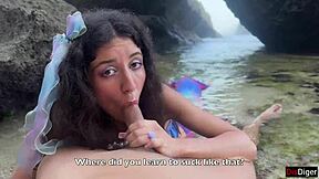 met this stunning mermaid on an island and gave her legs for some fun 🧜‍♀️