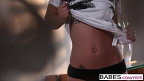 petite teen khyanna song explores anal fun with babe in hardcore session