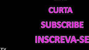 Watch this writer lick white pussy on the blonde babe Bárbara Alves with Nego Catra