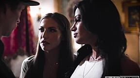 Will disapproving priest lick our lesbian pussies in couple domination?