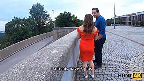 so this czech chick acts like a good wife but gets carnal with another man for cash