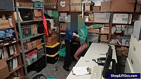 I caught this Arab teen 18+ shoplifter and boned her with my big cock