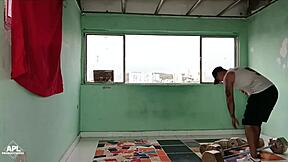 The whore of my cousin helped me do cardio by eating and fucking her huge fat ass - full story