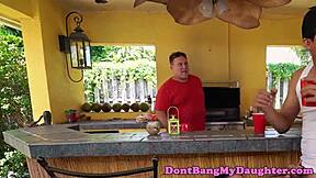 Petite teen 18+ anally riding seniors cock