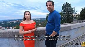 so this czech chick acts like a good wife but gets carnal with another man for cash