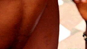 Young Ebony BBW Bent Over for Doggystyle Fucking by Big Black Monster Cock in Pussy