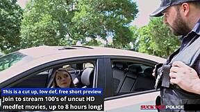 Blackmailed Petite Blonde Miraa Monroe Deepthroats Cop