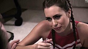Why Not Practice Cheerleading Moves on Stepdad's Massive Cock for Some Taboo Fun?