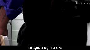 security officer catches amish thief annie archer and fucks her in office