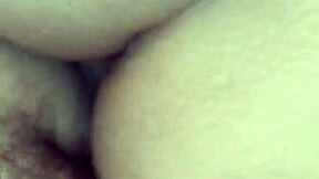 colombian amateur babe with big ass and tits pulls panties aside for homemade dildo play in her wet spots