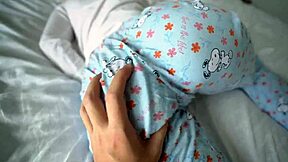 Step sister dreams of step brother's cock. She reaches orgasm as he cums inside her tight pussy.