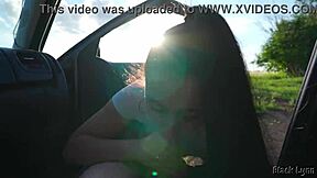 You made me cheat on my girlfriend with that rough pov blowjob and riding in the car