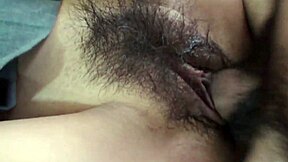 Japanese Teen Cutie Experiences Quickie Cowgirl Ride Leading to Hairy Pussy Creampie