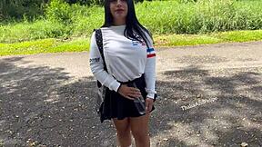 colombian college girl easily cheats on long-distance boyfriend with stranger in amateur pov