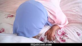 my shy hijab friend learns some naughty moves from me with pov riding and doggystyle fun