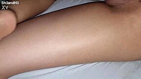 She got all wet after that hot fuck in the bedroom with her skinny body and natural tits.