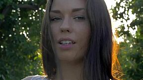 Perfect-Breasted Beauty Masturbates Between Legs Remembering Girlfriend Kisses!