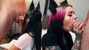 submissive kitty teens love getting cum in their big asses from monster cocks in group