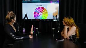 Hey, this Brazilian redhead shows off her oral skills in a glamorous swinger group with blonde lesbians in lingerie