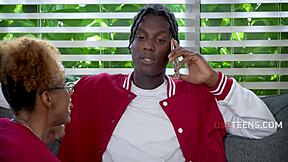 Tutor freely uses black step sibling duo for science with fucking and moaning!