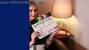 I Feel So Horny Watching This Gorgeous British Blonde Get Fucked with a Strapon.