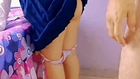 Echemelos adentro profe mi chochito esta muy apretado y ansioso de sentir verga por primera vez real casero