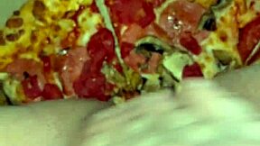 pizza female masturbation with cum on food in kinky fetish arab porn as teen pussy from los angeles wants bbc.