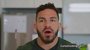 hey, that big juicy titty teen 18+ is pleasing the yogi's massive dick