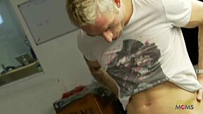 Young LADIES in SEXY LINGERIE enjoy GROUP SEX with older men, riding cocks and getting facial cumshots.