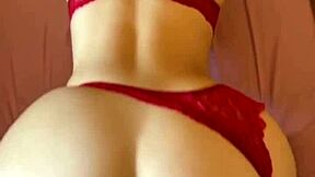 do you think my ass looks bigger wearing red while riding in dorm with skinny girlfriend