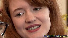 interracial redhead teen 18+ rides black stepdad