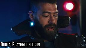 Sloppy cock sucking and riding on a spaceship with Tru Kait Geishakyd Xander and Sam