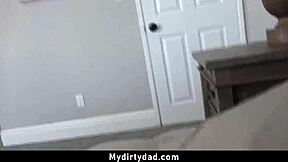 lucky step dad starts fucking his two petite 18+ step daughters doggystyle