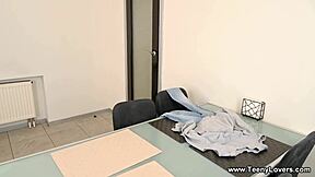 eager teen bella gray rides big fat cock