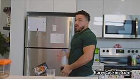 hey, that big juicy titty teen 18+ is pleasing the yogi's massive dick