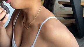 do you think i can handle eating that bbc with my stepbrothers like this amateur couple nysdel