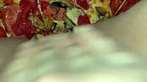 pizza female masturbation with cum on food in kinky fetish arab porn as teen pussy from los angeles wants bbc.