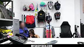 why did the loss prevention officer arrest the bikini thief from the sales floor?