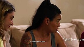 Horror flick haunts stepmom dana vespoli who heals petite teens with pussy licking and riding