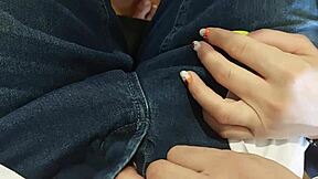 i gave a handjob in the classroom. huge cumshot hit while fingering my 18yo classmate's pussy.