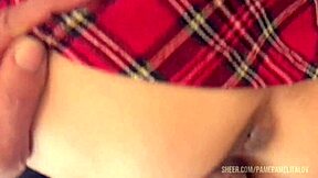 Stepsister Returns from School in Amateur College Teen Setting for Bold Action