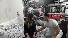 Spanish teen 18+ Bella Rico dives into intense massage leading to cowgirl riding and doggystyle fucking with natural tits bouncing.