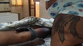 Bbw Safada Spots Me Lying Down Then Grabs and Rides Cock Deliciously