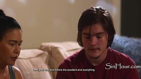 Horror flick haunts stepmom dana vespoli who heals petite teens with pussy licking and riding