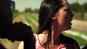 Pickedup 19yo Babe Bound and Choked in Rough Domination Fuck with Gagging Deepthroat!