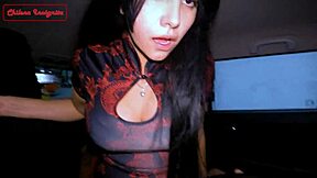 getting fucked in the parking lot with a creamy creampie finish. 😏🚗