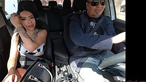 Casting skinny tattooed latina baby kat with fake tits in bedroom interview by luis garay