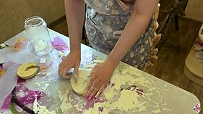 Instead of cooking, want rough fuck and cumcake in kitchen that she really eats?