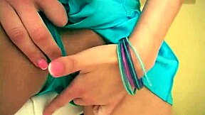 hey, lil lexy is stripping to show her small tits and finger her tight pussy