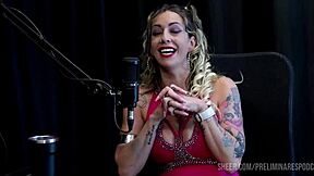 julia fontanelli shares top moments in preliminares podcast with bia hot. part 2 available on sheer red.